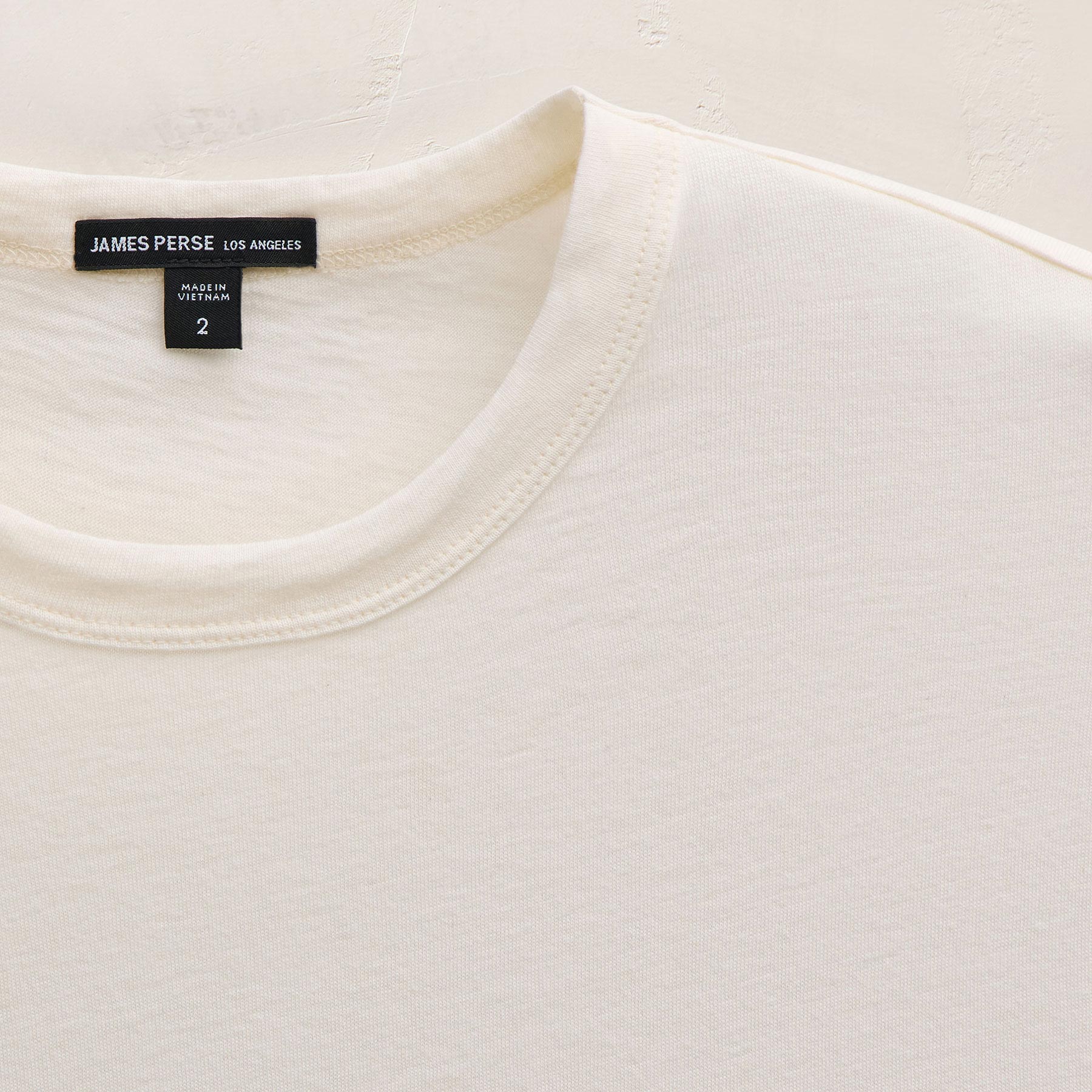 Cotton Cashmere Short Sleeve Tee in White | James Perse Los Angeles