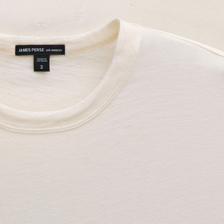 Cotton Cashmere Short Sleeve Tee in White | James Perse Los Angeles