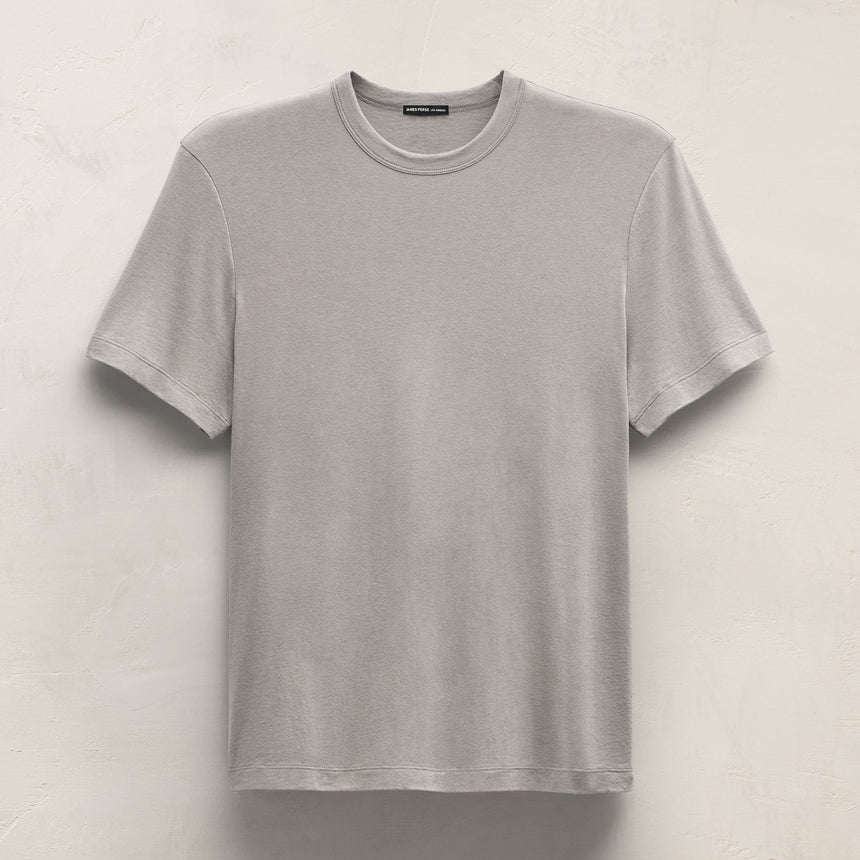 Cotton Cashmere Short Sleeve Tee in Fog | James Perse Los Angeles