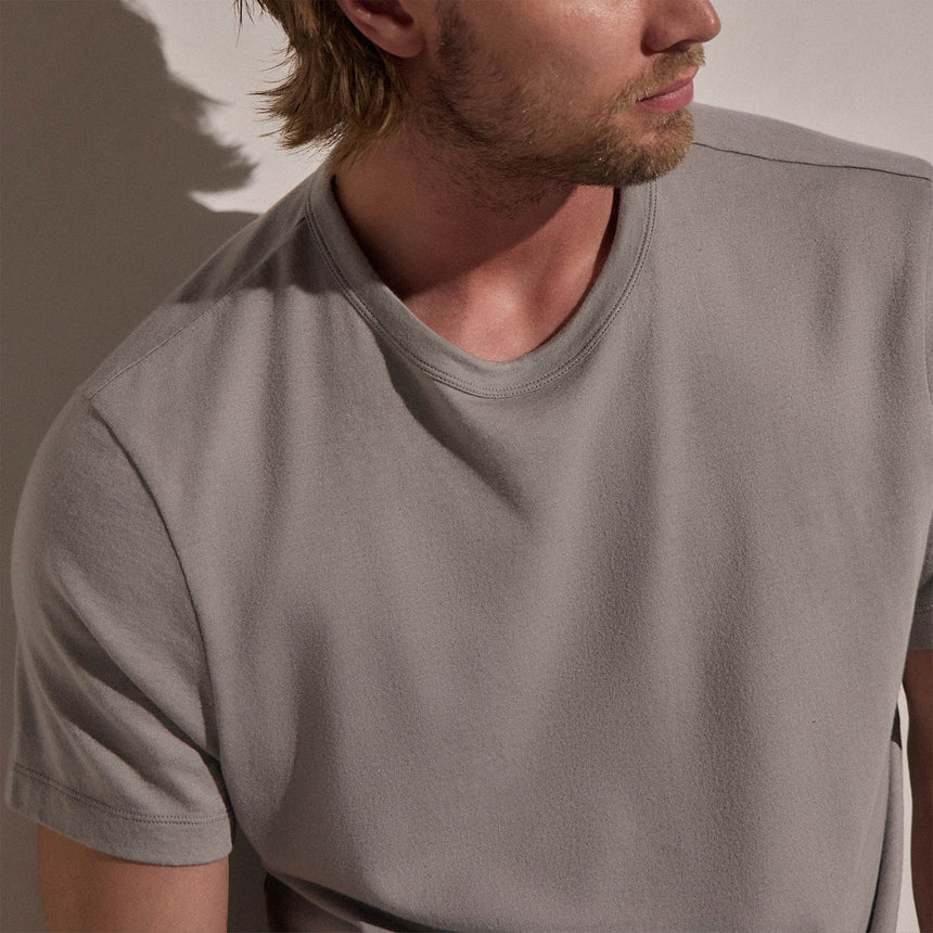 Cotton Cashmere Short Sleeve Tee in Fog | James Perse Los Angeles