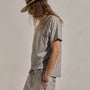 Cotton Cashmere Short Sleeve Tee in Fog | James Perse Los Angeles