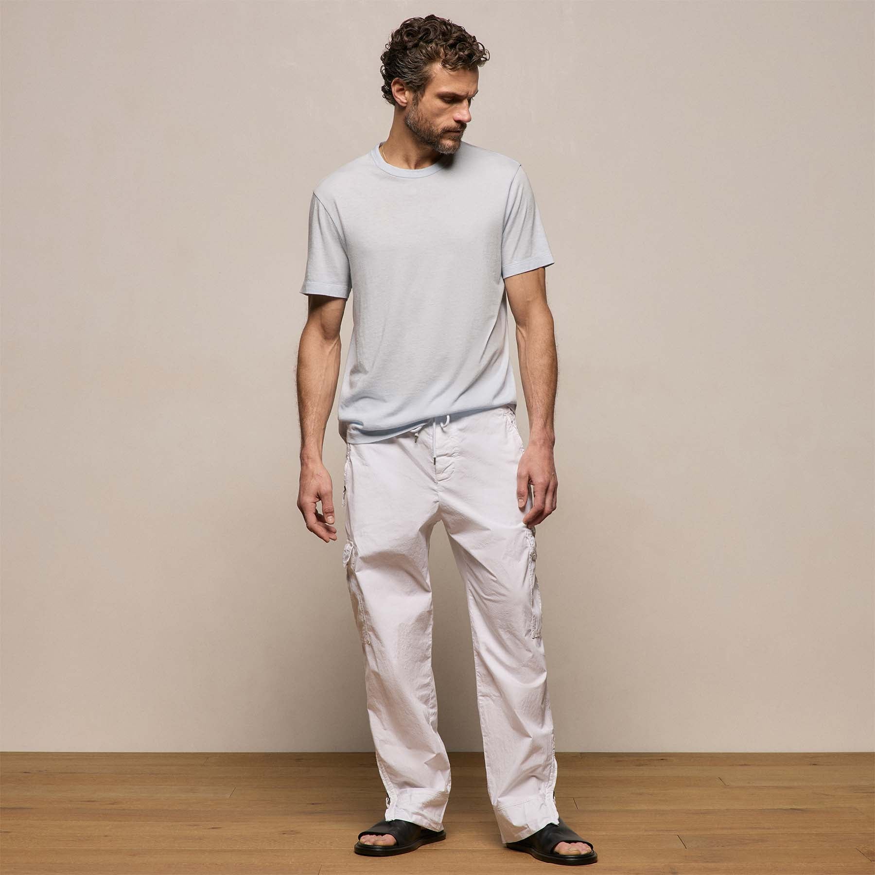 Cotton Cashmere Short Sleeve Tee in Memory | James Perse Los Angeles