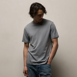Cotton Cashmere Short Sleeve Tee in Ore | James Perse Los Angeles