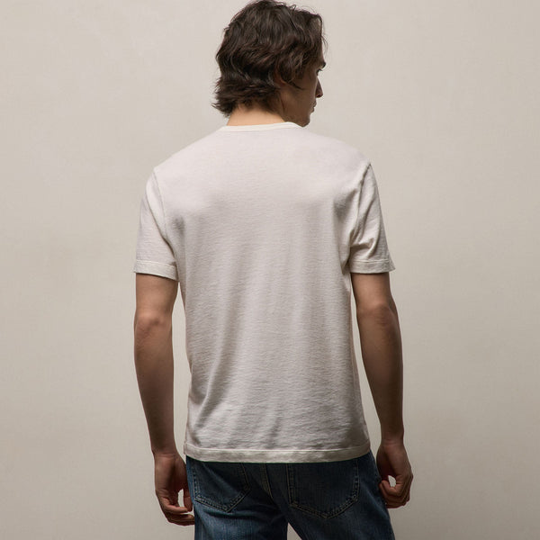 Cotton Cashmere Short Sleeve Tee in White | James Perse Los Angeles