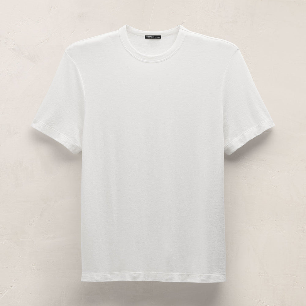 Cotton Cashmere Short Sleeve Tee in White | James Perse Los Angeles