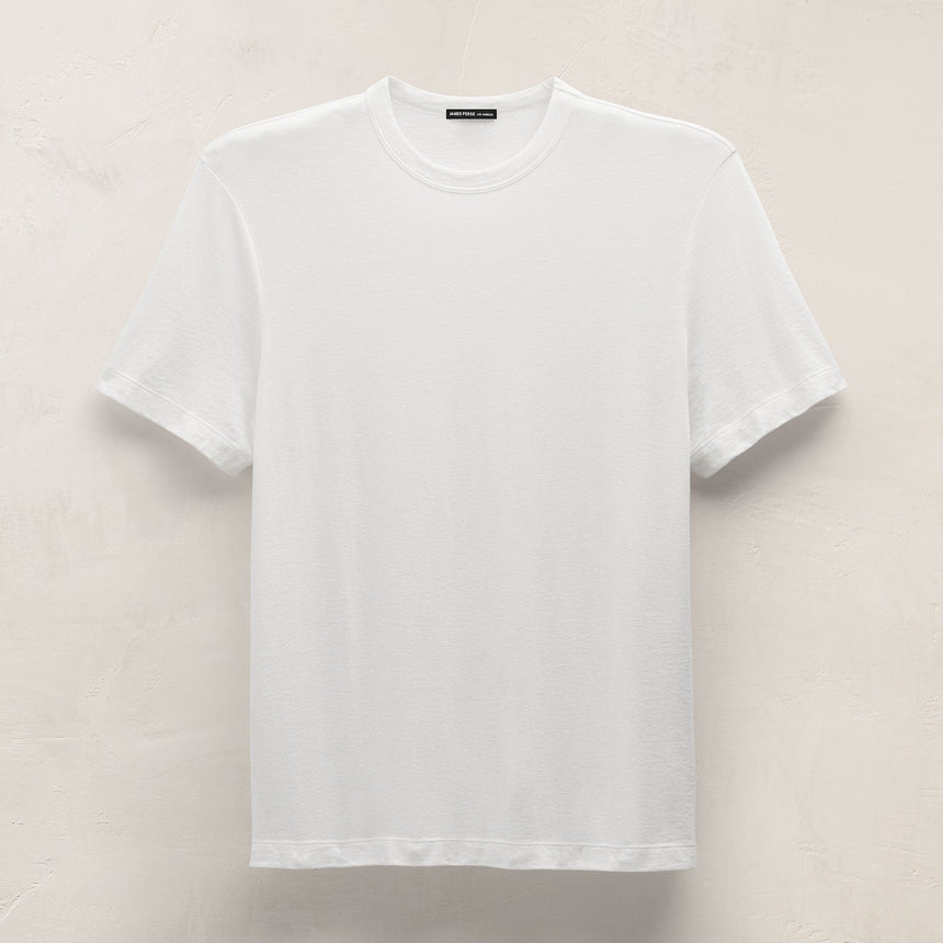 Cotton Cashmere Short Sleeve Tee in White | James Perse Los Angeles