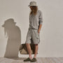 Cotton Cashmere Long Sleeve Henley in Fog | James Perse Los Angeles