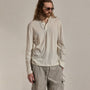 Cotton Cashmere Long Sleeve Henley in White | James Perse Los Angeles