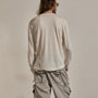 Cotton Cashmere Long Sleeve Henley in White | James Perse Los Angeles