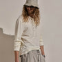 Cotton Cashmere Long Sleeve Henley in White | James Perse Los Angeles