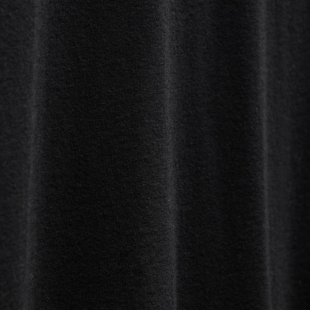 Cotton Cashmere Open Polo in Black | James Perse Los Angeles