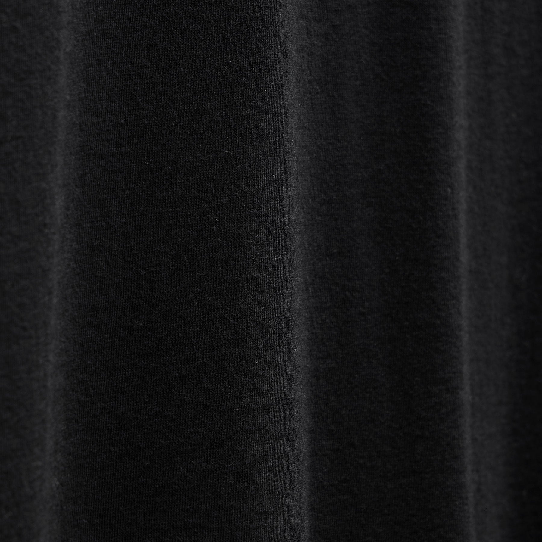 Cotton Cashmere Open Polo in Black | James Perse Los Angeles