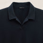 Cotton Cashmere Open Polo in Blue Noir | James Perse Los Angeles