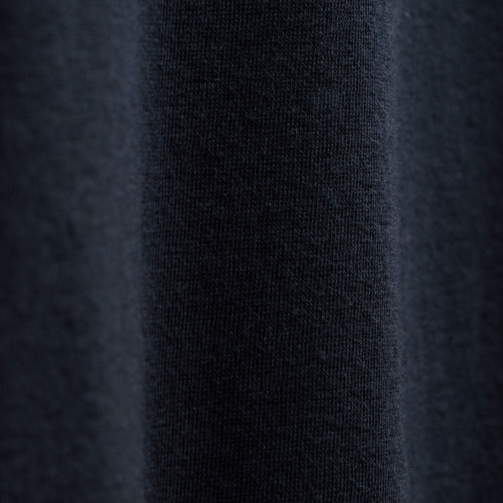 Cotton Cashmere Open Polo in Blue Noir | James Perse Los Angeles