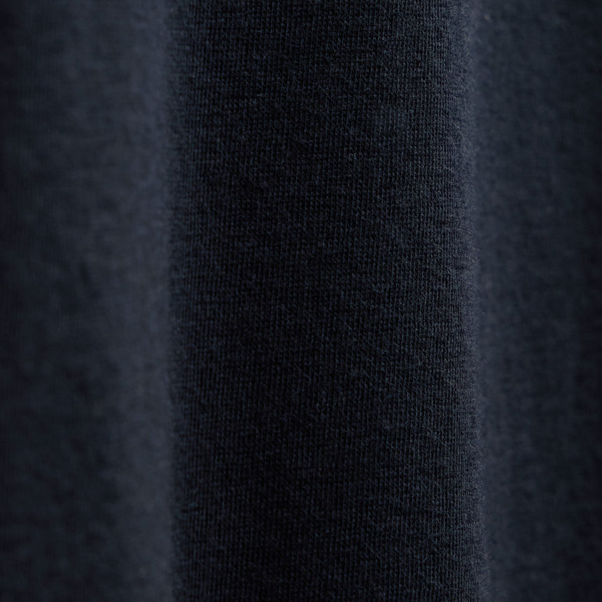 Cotton Cashmere Open Polo in Blue Noir | James Perse Los Angeles