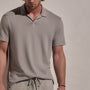 Cotton Cashmere Open Polo in Fog | James Perse Los Angeles