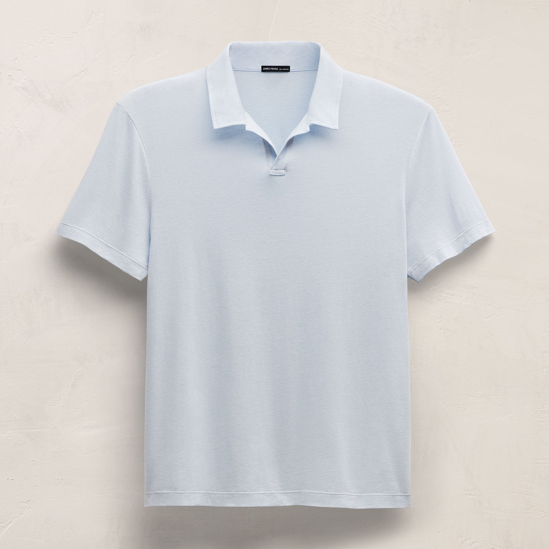 Cotton Cashmere Open Polo in Memory | James Perse Los Angeles