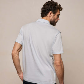 Cotton Cashmere Open Polo in Memory | James Perse Los Angeles