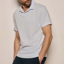 Cotton Cashmere Open Polo in Memory | James Perse Los Angeles