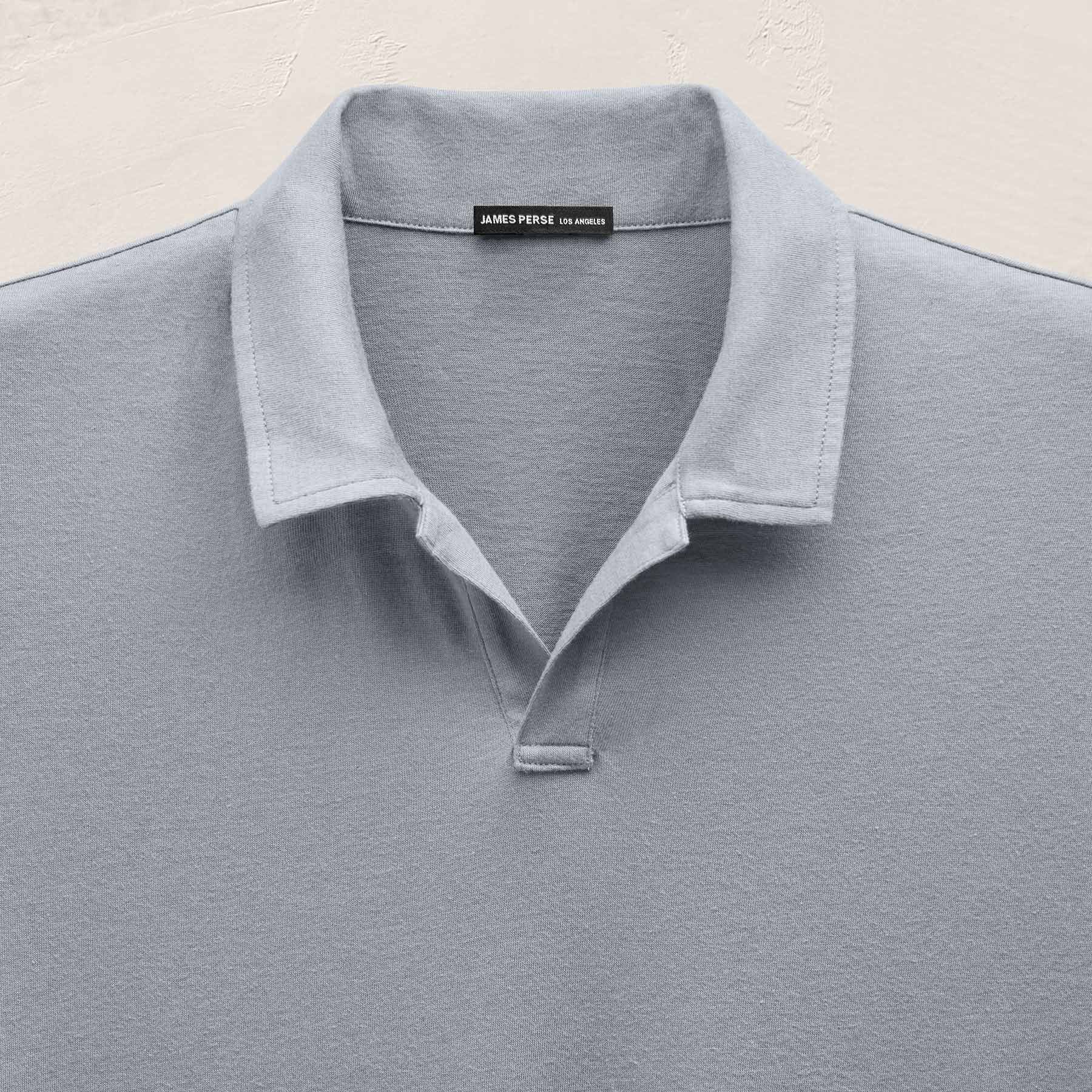 Cotton Cashmere Open Polo in Ore | James Perse Los Angeles