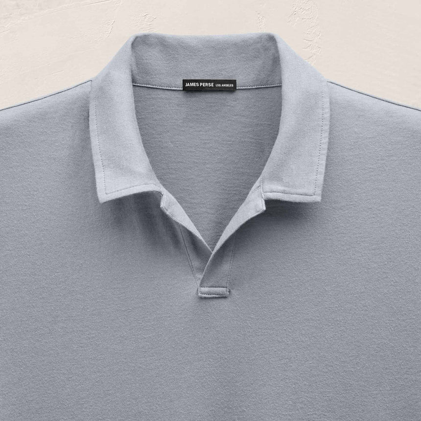 Cotton Cashmere Open Polo in Ore | James Perse Los Angeles