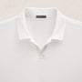 Cotton Cashmere Open Polo in White | James Perse Los Angeles
