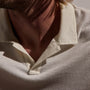 Cotton Cashmere Open Polo in White | James Perse Los Angeles