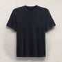 Cotton Cashmere Short Sleeve V Neck in Blue Noir | James Perse Los Angeles