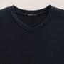 Cotton Cashmere Short Sleeve V Neck in Blue Noir | James Perse Los Angeles