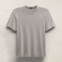 Cotton Cashmere Short Sleeve V Neck in Fog | James Perse Los Angeles