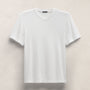 Cotton Cashmere Short Sleeve V Neck in White | James Perse Los Angeles