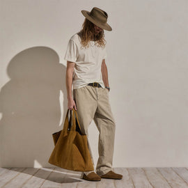 Cotton Cashmere Short Sleeve V Neck in White | James Perse Los Angeles
