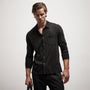Clean Finish Jersey Shirt in Black | James Perse Los Angeles