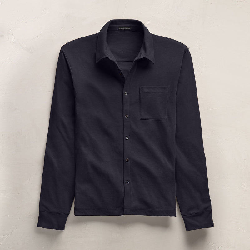 James Perse Clean Finish Jersey Shirt - Deep James Perse Clean Finish Jersey Shirt - Deep