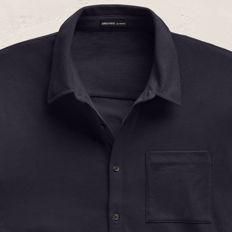 James Perse Clean Finish Jersey Shirt - Deep James Perse Clean Finish Jersey Shirt - Deep