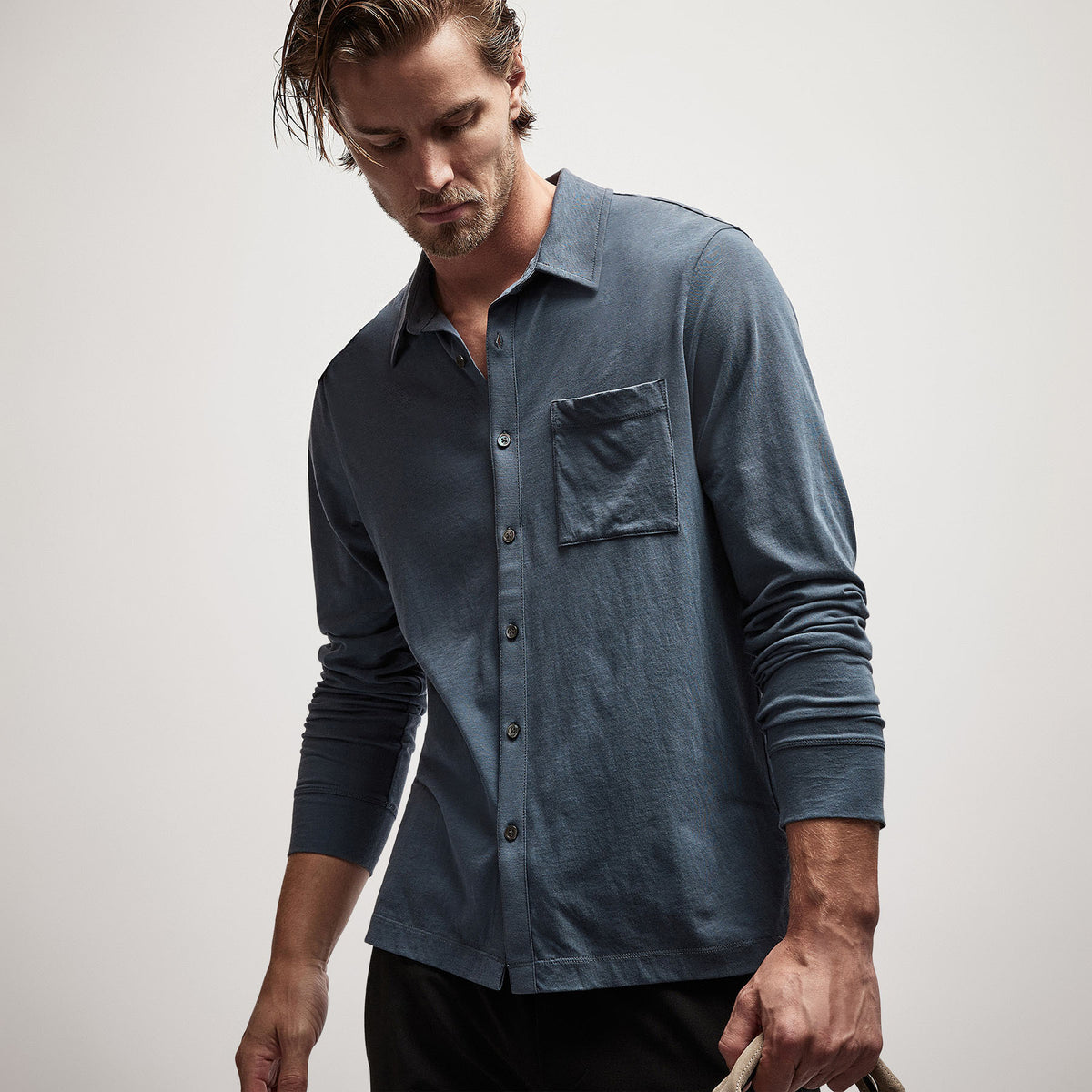 Clean Finish Jersey Shirt in Maine | James Perse Los Angeles