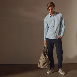 Knit Jersey Shirt in Open Sky | James Perse Los Angeles