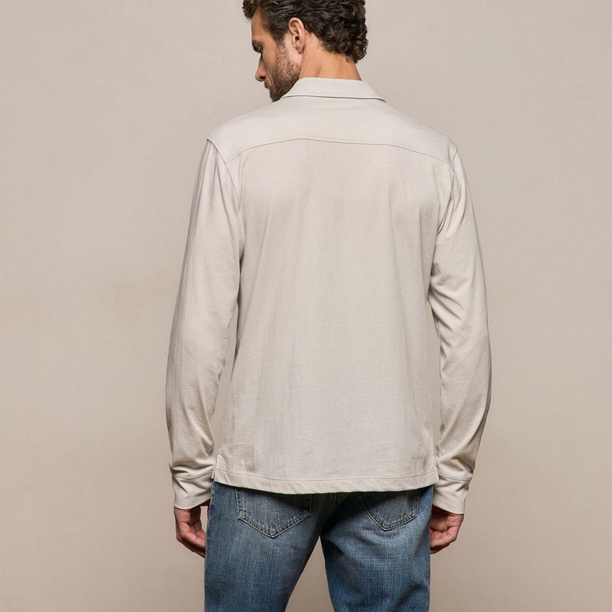 Clean Finish Jersey Shirt in Pearl | James Perse Los Angeles