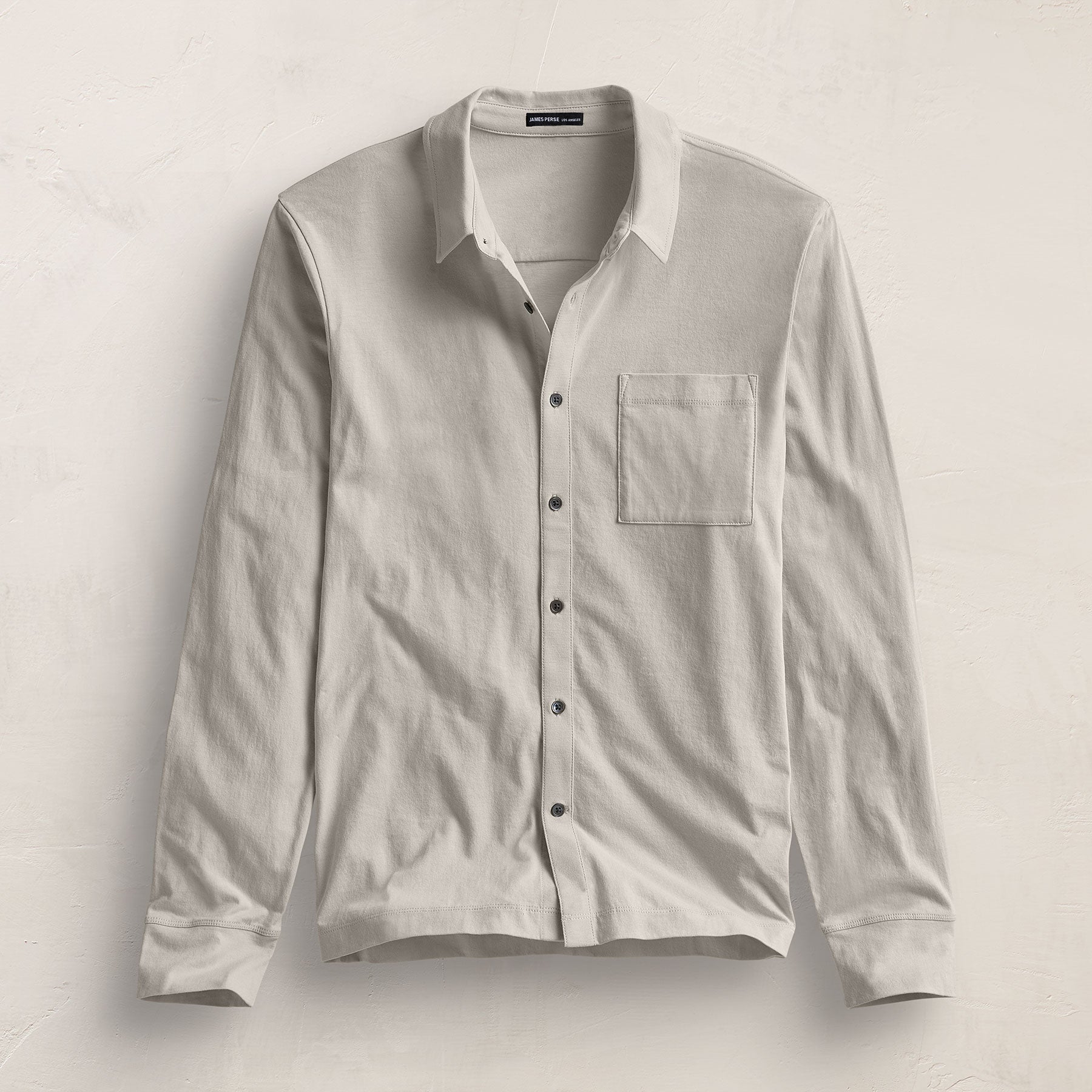 Clean Finish Jersey Shirt in Salt | James Perse Los Angeles