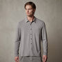Knit Jersey Shirt in Silver Grey | James Perse Los Angeles