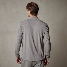Knit Jersey Shirt in Silver Grey | James Perse Los Angeles