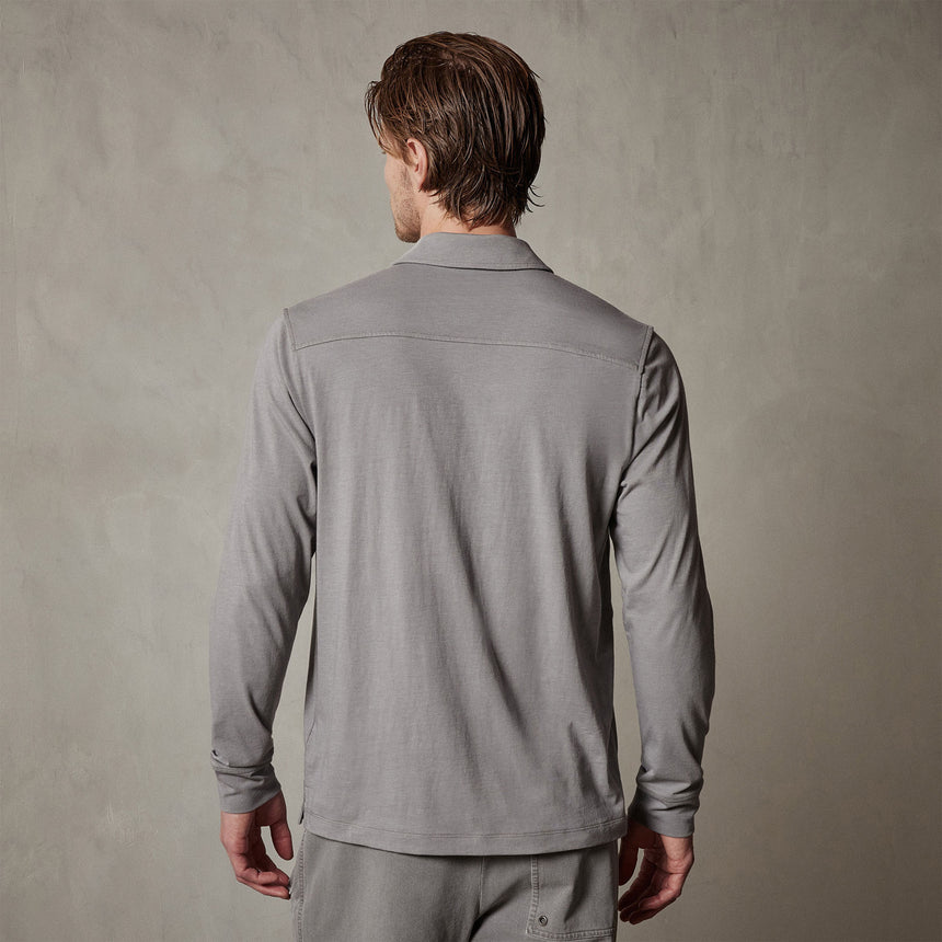 Knit Jersey Shirt in Silver Grey | James Perse Los Angeles
