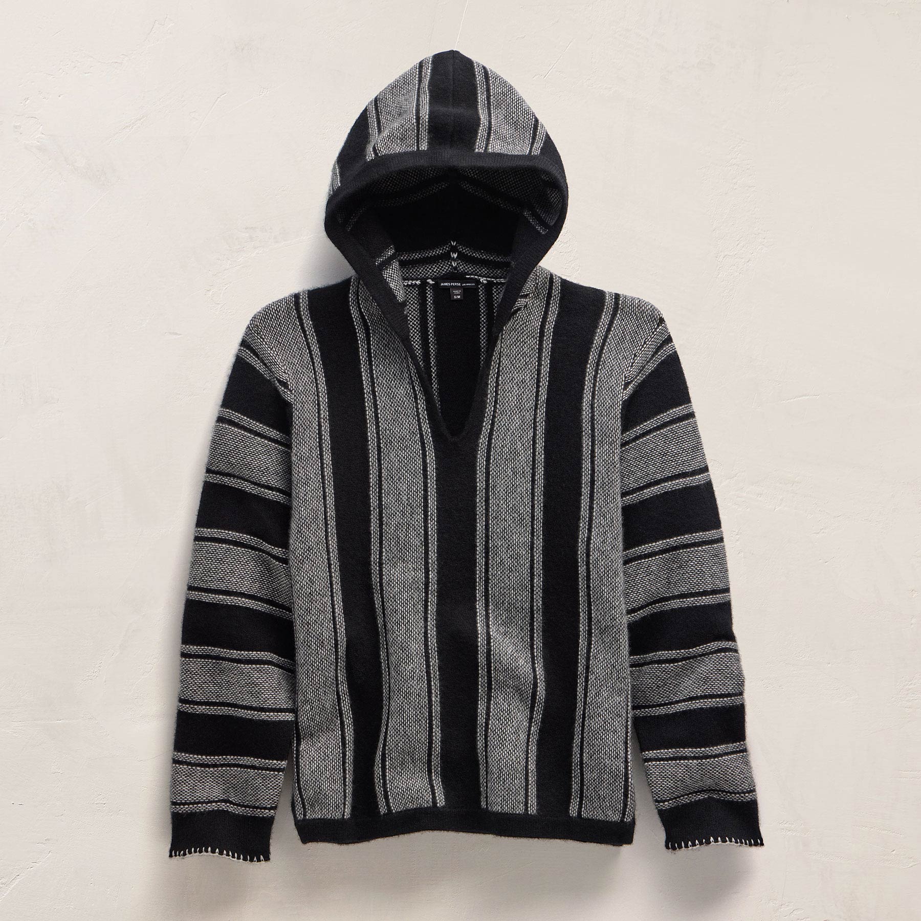 Baja Stripe Cashmere Poncho from James Perse - $895