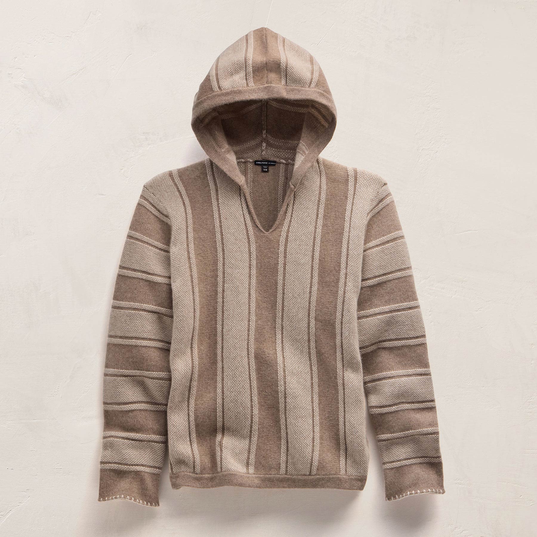 Baja Stripe Cashmere Poncho from James Perse - $895