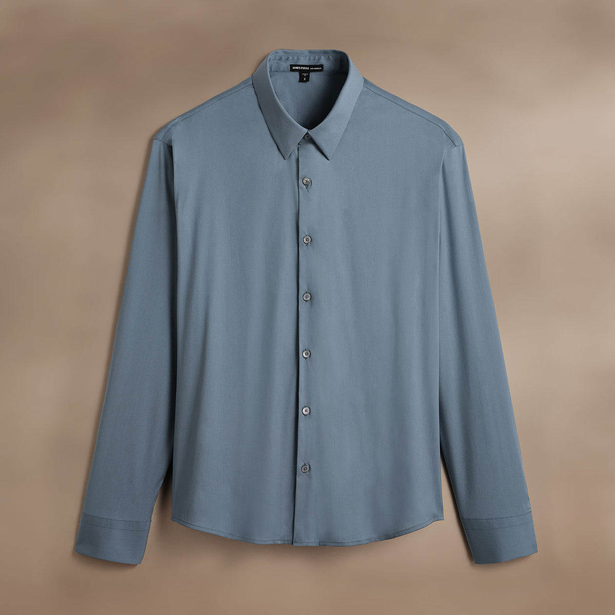 Matte Stretch Poplin Dress Shirt in Cascade | James Perse Los Angeles