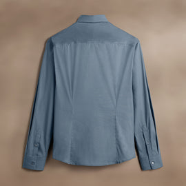Matte Stretch Poplin Dress Shirt in Cascade | James Perse Los Angeles