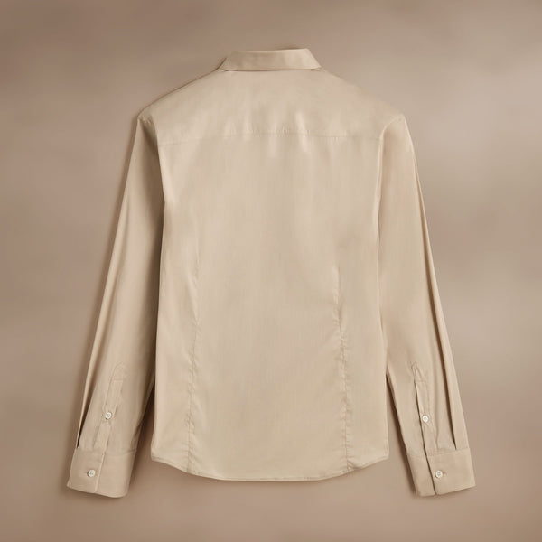 Matte Stretch Poplin Dress Shirt  in Faint | James Perse Los Angeles