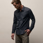 Matte Stretch Poplin Dress Shirt in Navy | James Perse Los Angeles
