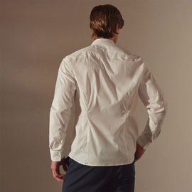 Matte Stretch Poplin Dress Shirt in White | James Perse Los Angeles