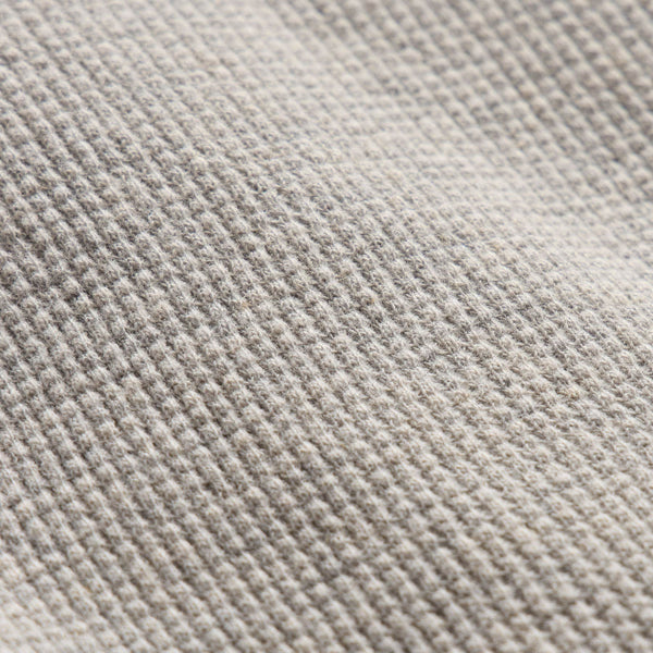 Cotton Linen Thermal Henley in Heather Fog | James Perse Los Angeles